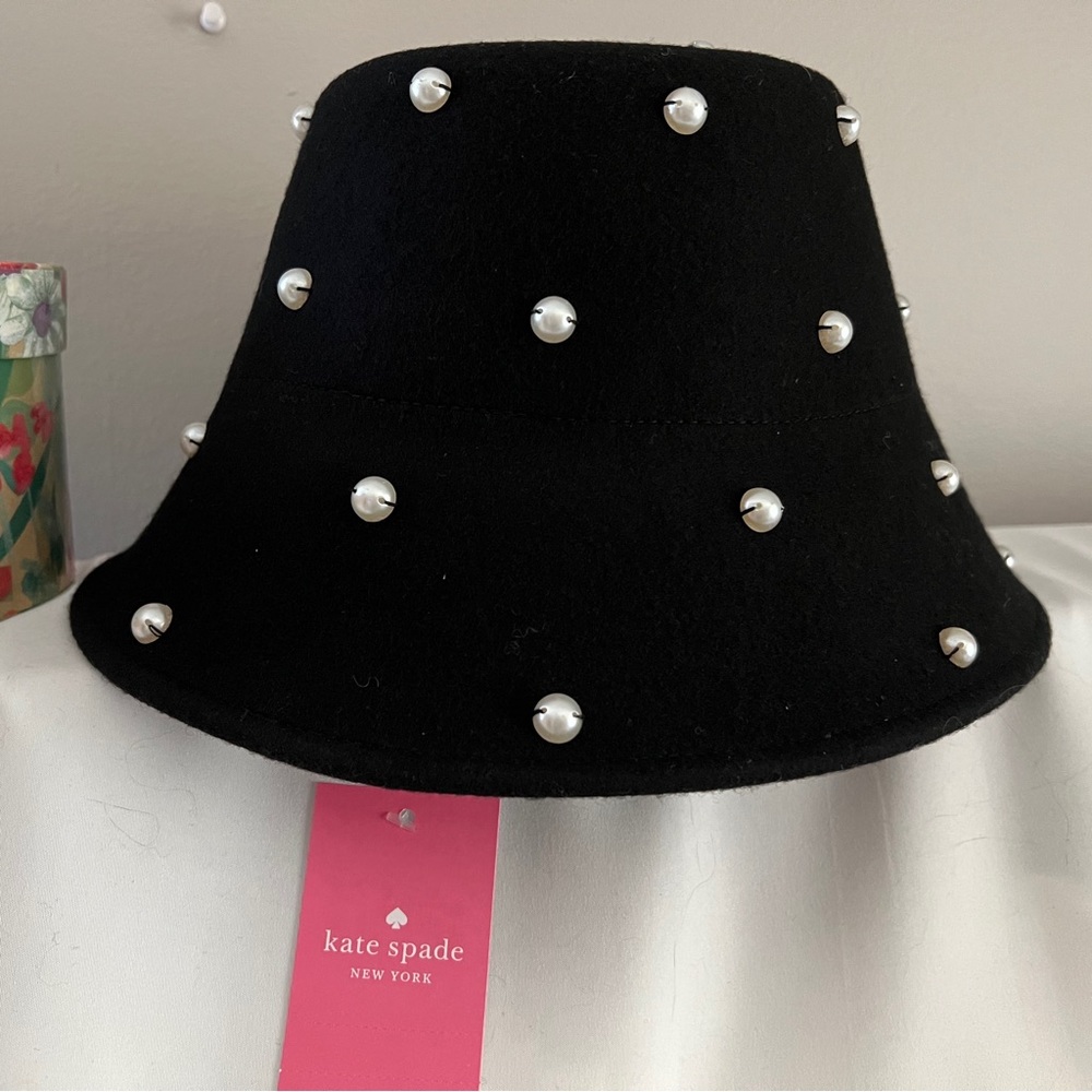 Kate Spade Black Pearl Cloche
